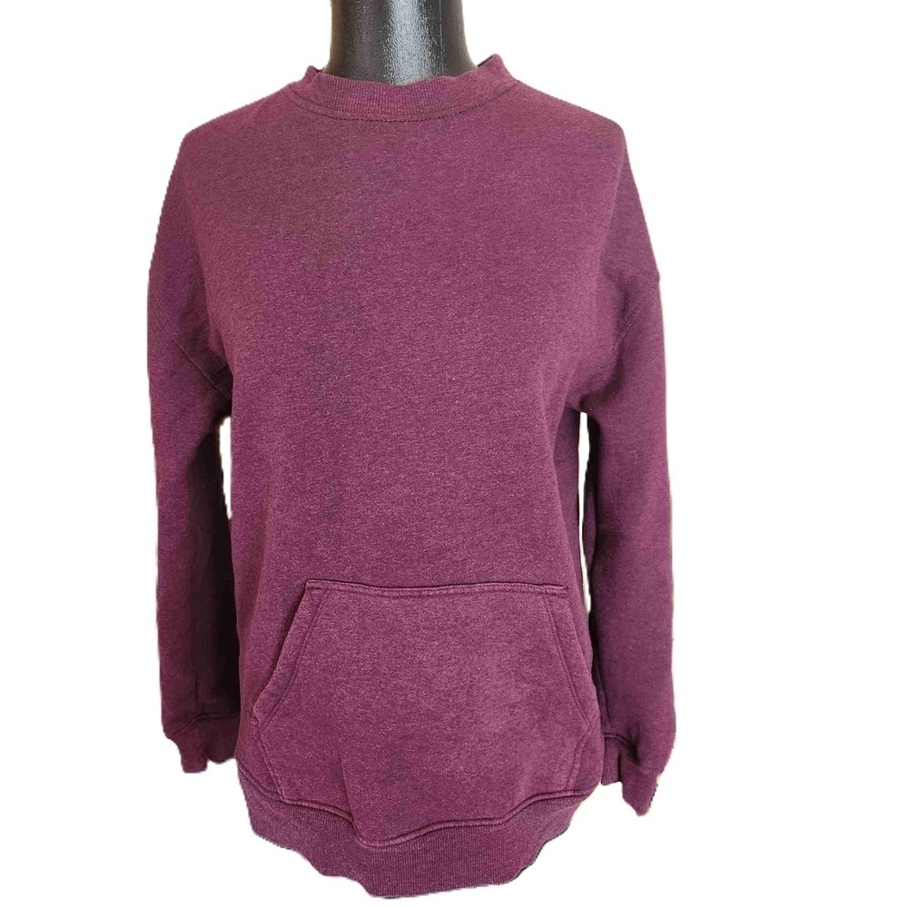 Danskin Maroon Sweatshirt Crew Neck Small